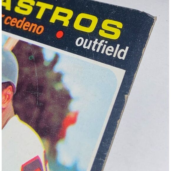 1971 Topps Cesar Cedeno #237 Houston Astros Baseball‎ Card - Picture 3 of 8